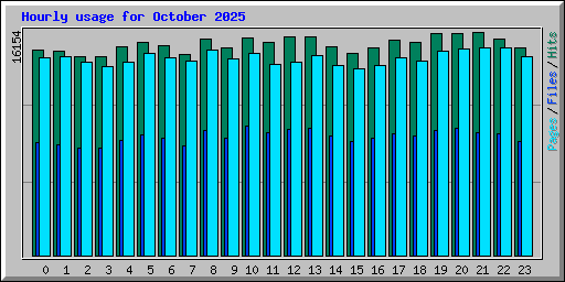 Hourly usage for October 2025